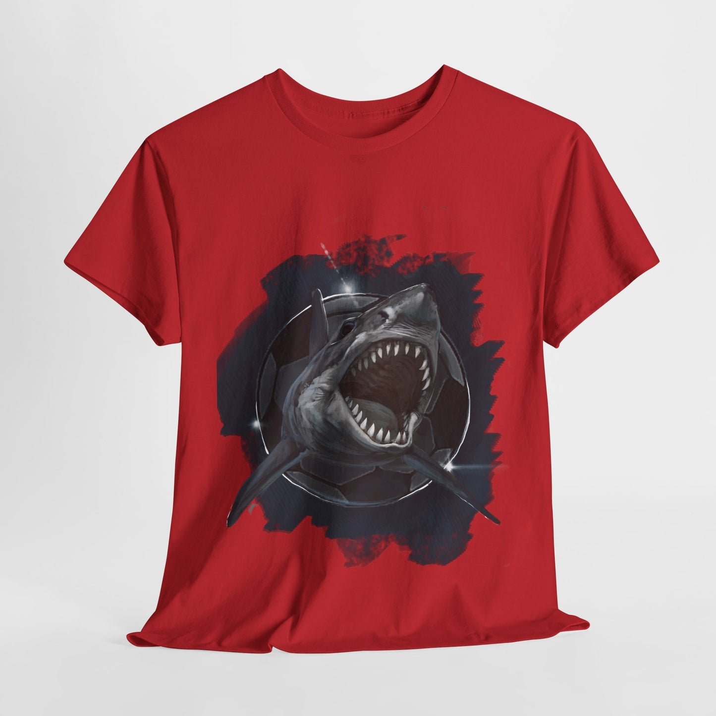 Fearsome Shark Soccer Ball Unisex Tee Shirt