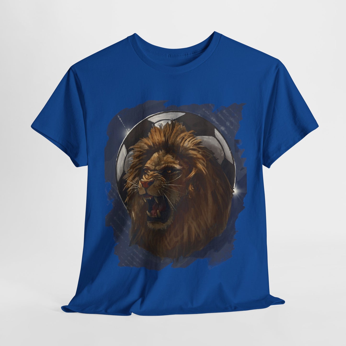 Fierce Lion Soccer Ball Unisex Tee Shirt