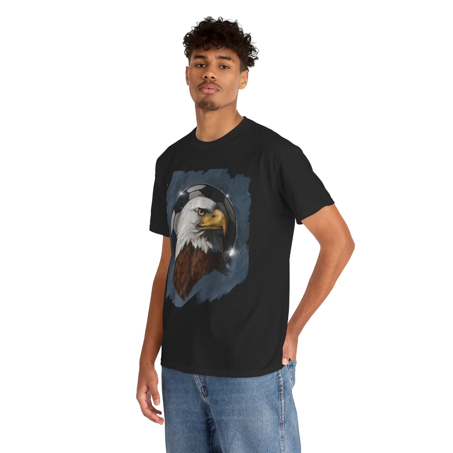 Dignified Bald Eagle Soccer Ball Unisex Tee Shirt