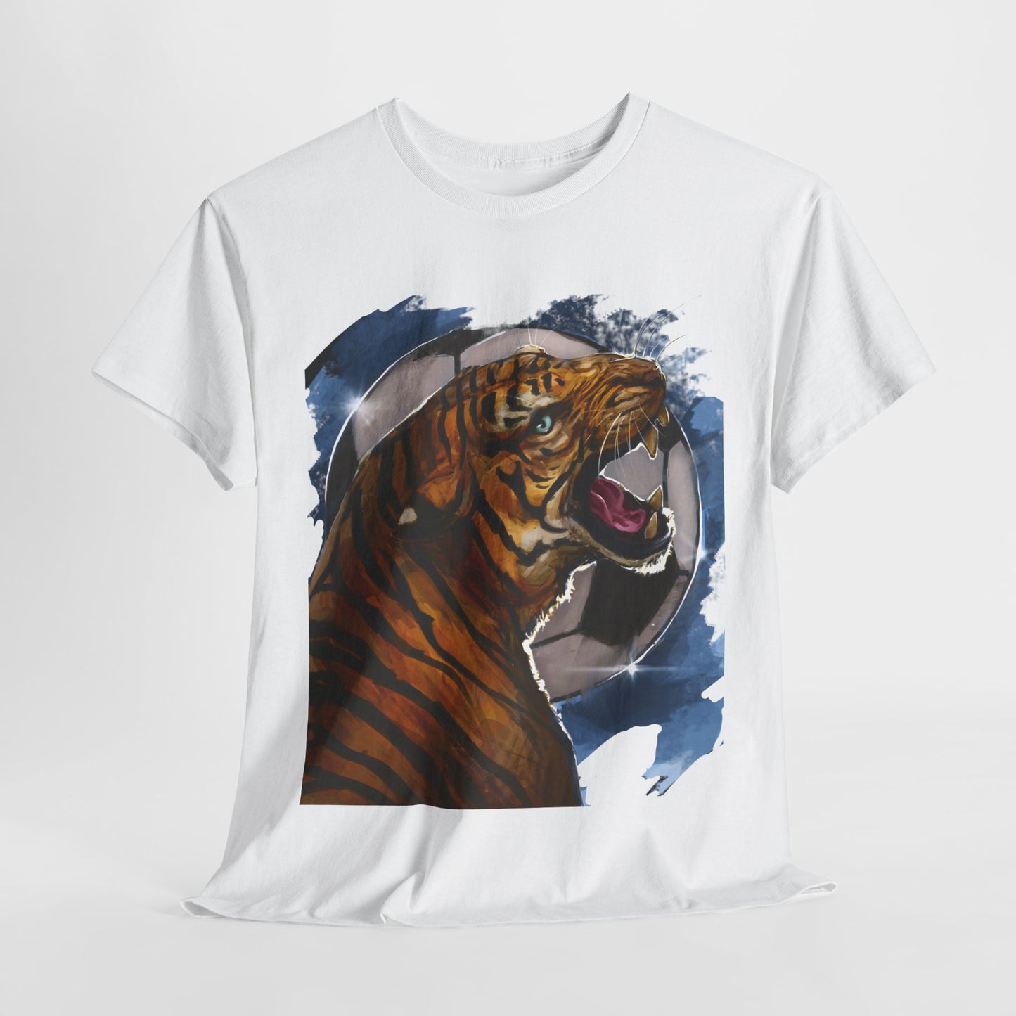 Fierce Tiger Soccer Ball Unisex Tee Shirt