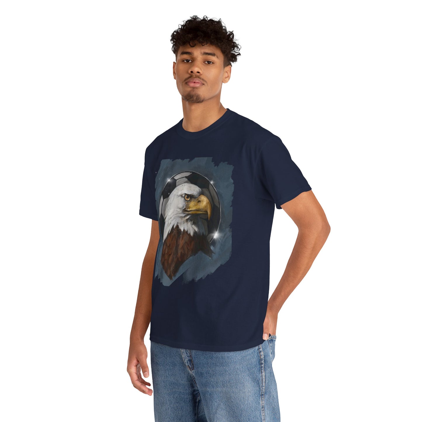 Dignified Bald Eagle Soccer Ball Unisex Tee Shirt