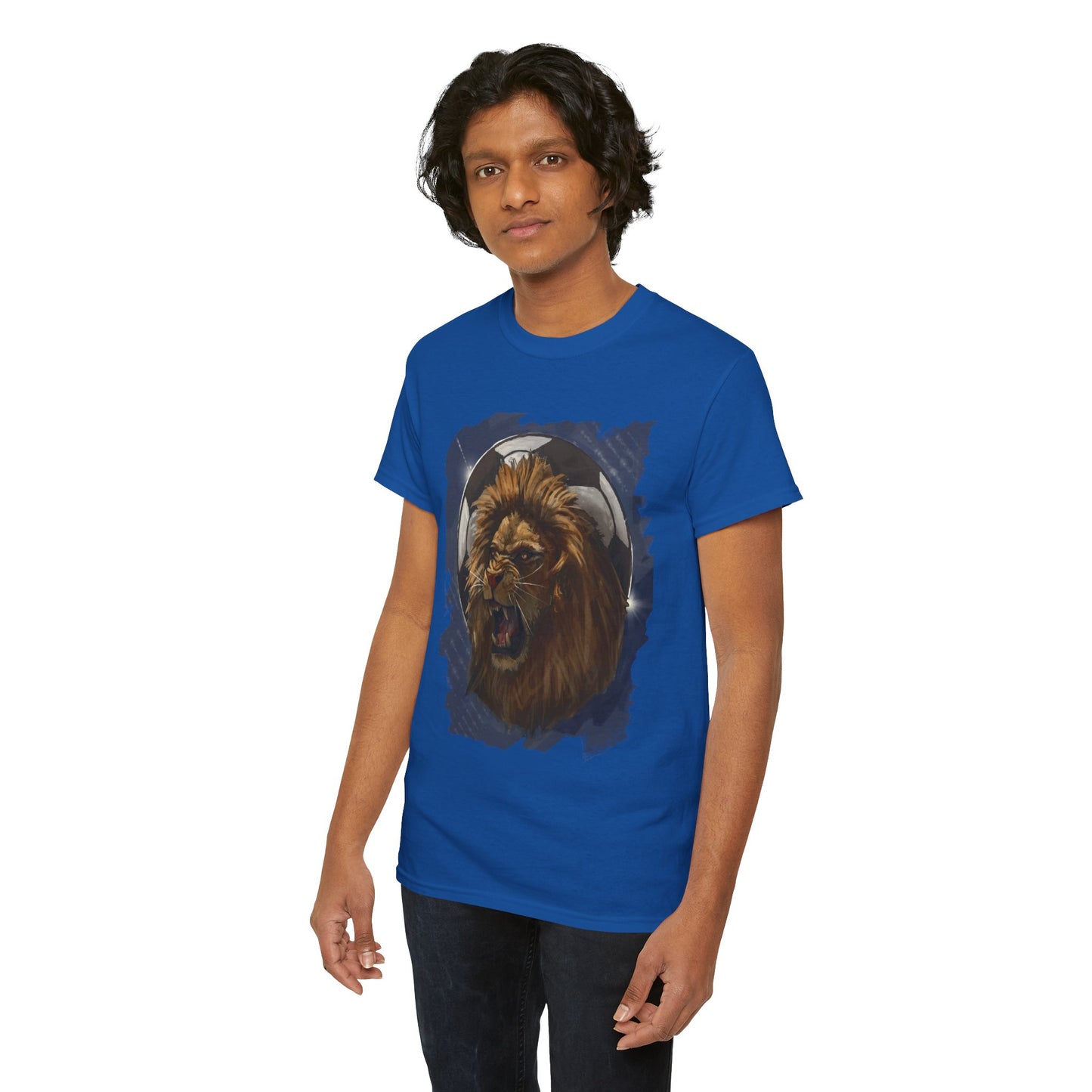 Fierce Lion Soccer Ball Unisex Tee Shirt