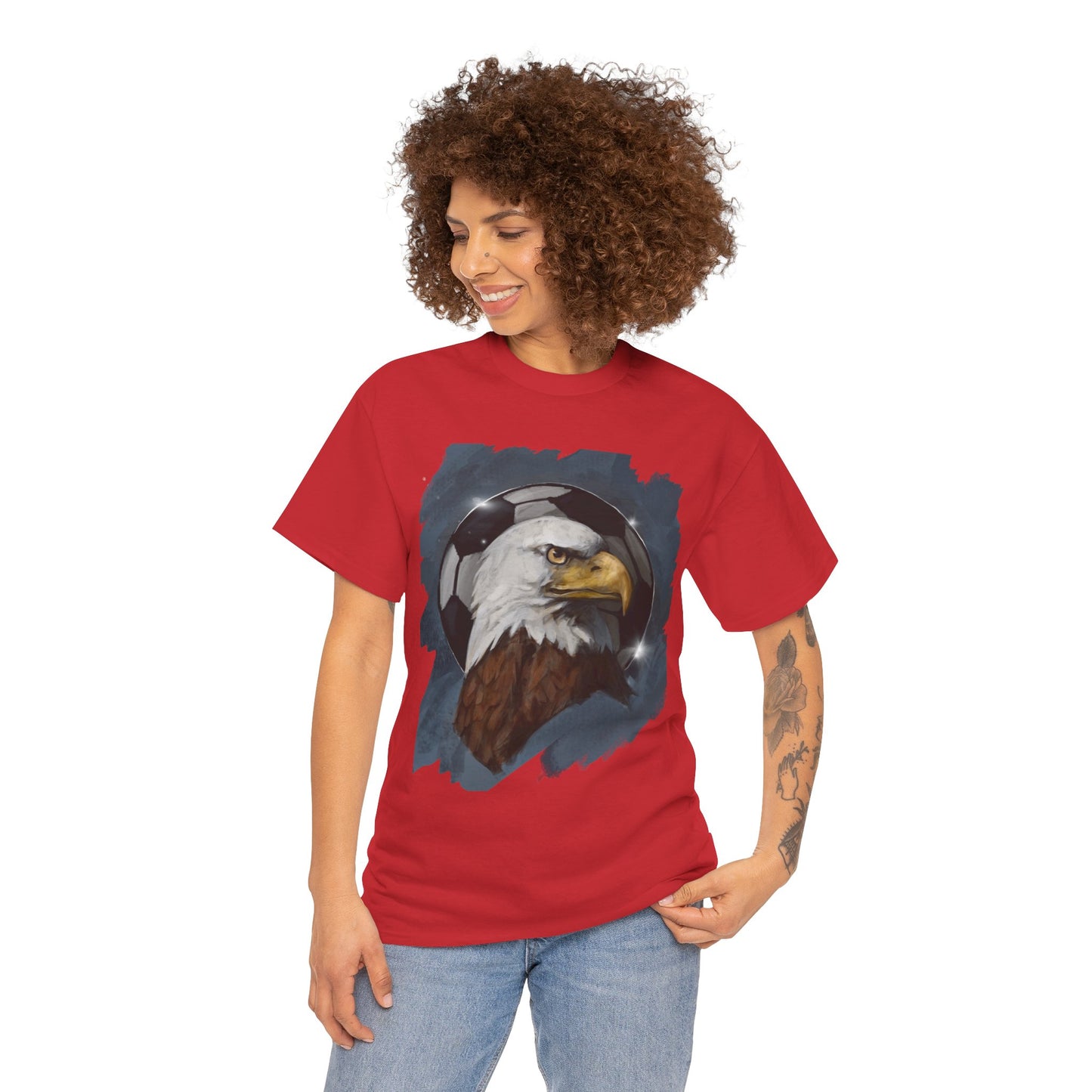 Dignified Bald Eagle Soccer Ball Unisex Tee Shirt