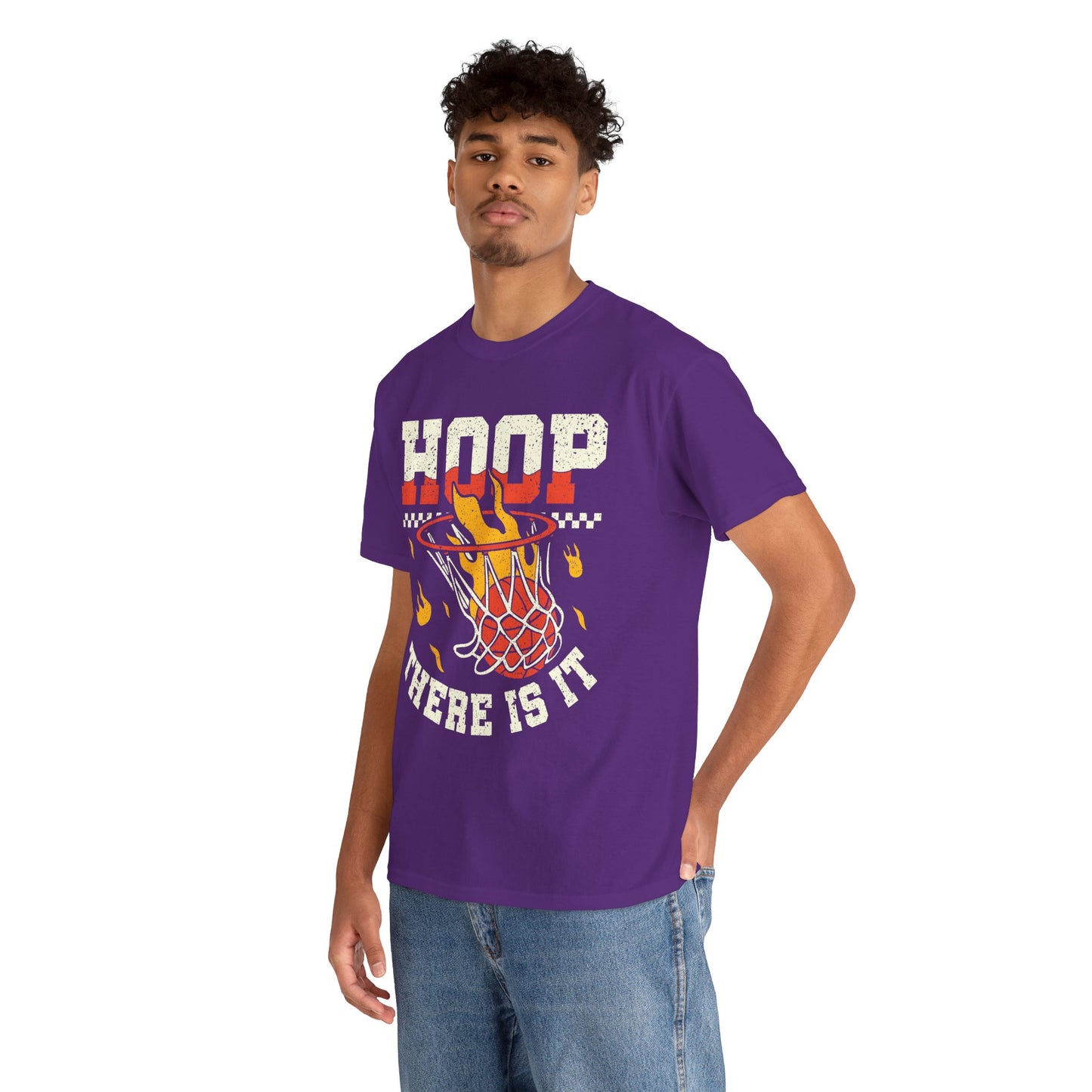 Hoop There It Is — Retro Basketball Graphic Tee