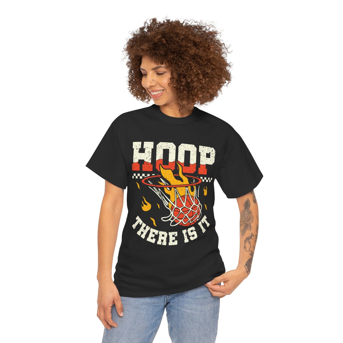 Hoop There It Is — Retro Basketball Graphic Tee
